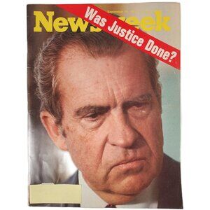 Newsweek Magazine September 16, 1974 Richard Nixon Watergate "Was Justice Done?"